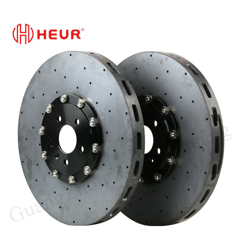 HEUR Front Brake Kit Ceramic Carbon Rotors (Refit) 390*36MM For Nissan GTR35/32