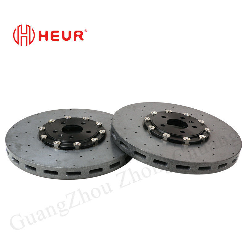 HEUR Front Brake Kit Ceramic Carbon Rotors (Refit) 390*36MM For Nissan GTR35/32