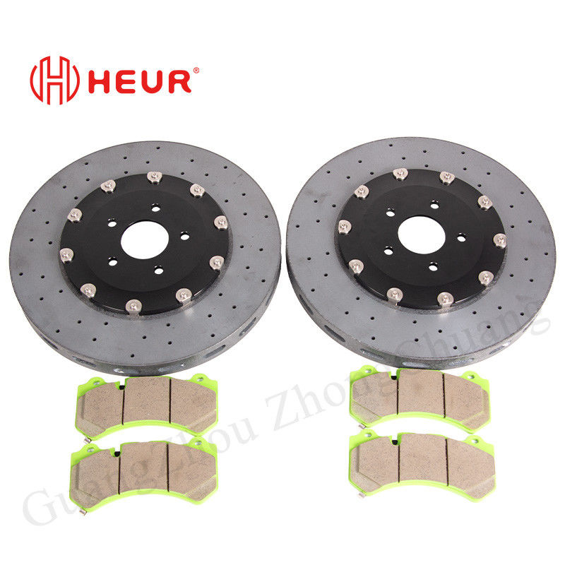 HEUR Brake Carbon Ceramic Disc For Nissan Gtr Upgrade 390*36MM Front Set
