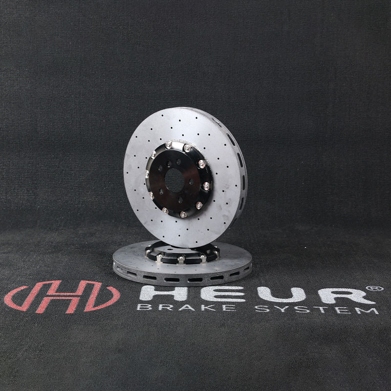 HEUR Brake Carbon Ceramic Rotor For Vw Cc Golf R Mk7 Refit 393*36mm Front Set