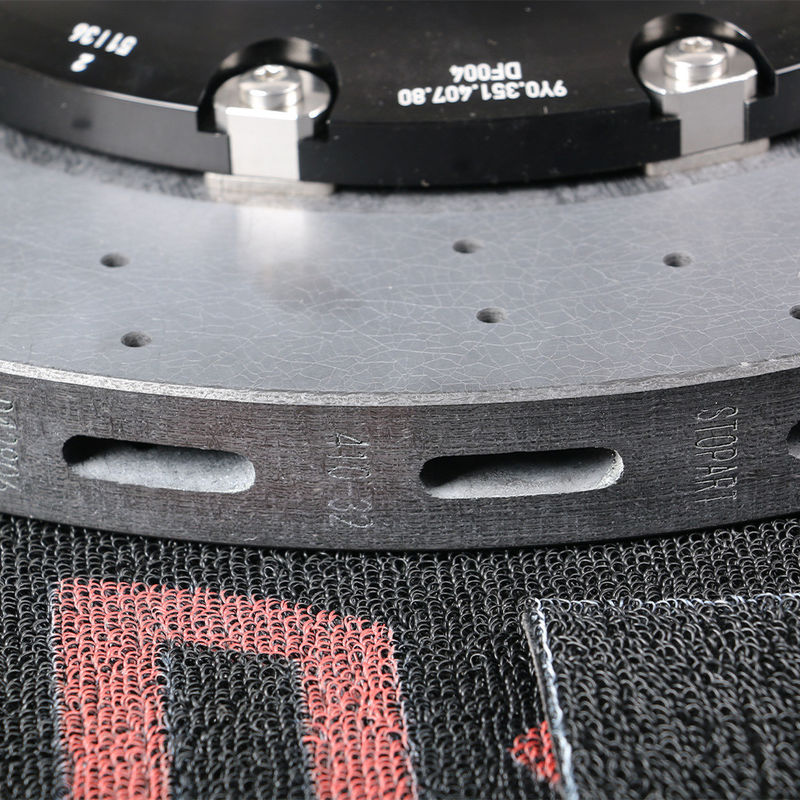 Custom Carbon Keramik Brake Untuk Porsche 911 Taycan 718 Upgrade 410*32mm Set Belakang