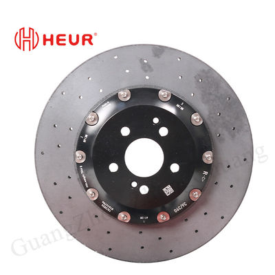 Heur Brake Carbon Ceramic Disc Untuk Mercedes-Benz E63s W213 W205 W211 E55 Upgrade 380*34mm Set Depan